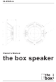 thomann the box speaker Owner's Manual