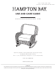 HAMPTON BAY FRS80812CRW-BAR Use And Care Manual