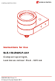 Vision & Control SLE-150-R625-P-24V Instructions For Use Manual