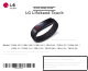 LG Lifeband Touch Quick Setup Manual