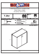 B&M MAINE DOUBLE MIRROR CABINET 355065 Assembly Instruction Manual