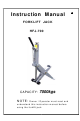 NU-LIFT HFJ-700 Instruction Manual