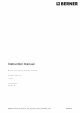 Berner 188013 Instruction Manual