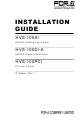 FOR-A HVS-100AI Installation Manual