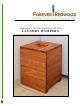 Forever Redwood LAUNDRY HAMPERS Assembly Instructions Manual