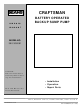 Sears CRAFTSMAN 390.306061 Owner's Manual