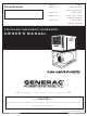 Generac Power Systems 005467-1 Owner's Manual