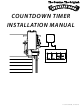 Overhead door COUNTDOWN TIMER Installation Manual