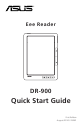 Asus Eee Reader Quick Start Manual