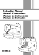 BROTHER LS-2125I SEWING MACHINE INSTRUCTION MANUAL | ManualsLib