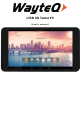 WayteQ xTAB 8Q Tablet PC User Manual