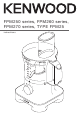Kenwood FPM250 series Instructions Manual