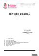 Haier 21T07 Service Manual