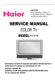 Haier HL37B Service Manual