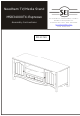 SEI Needham TV/Media Stand MS834000TX-Espresso Assembly Instructions Manual