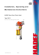 HADEF 26/12 HH Installation, Operating And Maintenance Instructions