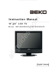 Beko 19WLM550DHID Instruction Manual