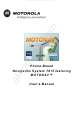 Motorola MOTONAV T815 User Manual