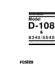Fostex D-108 Service Manual