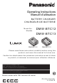 Panasonic LUMIX DMW-BTC13 Operating Instructions Manual
