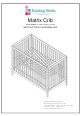 Building Blocks MATRIX CRIB Assembly Instructions Manual