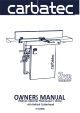 Carbatec TJ-X250C Owner's Manual