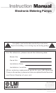 LMI C70 Series Instruction Manual