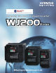 Hitachi WJ200-007MF Manual