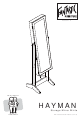 fantastic furniture HAYMAN Storage Mirror White Manual