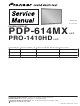 Pioneer PDP-614MX Service Manual