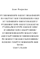 Acer D600 Series User Manual