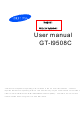 Samsung GT-I9508C User Manual