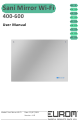 EUROM Sani Mirror Wi-Fi 400 User Manual