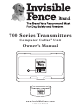INVISIBLE FENCE Computer Collar 700 Series Owner's Manual