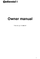 Continental Refrigerator TIS-04 Owner's Manual