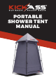 KickAss PORTABLE SHOWER TENT Manual