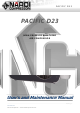 NARDI COMPRESSORI PACIFIC D23 User And Maintenance Manual