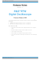 Rohde & Schwarz R&S RTM 1052 Release Notes