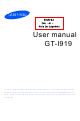 Samsung GT-I919 User Manual