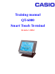 Casio QT-6000 Training Manual