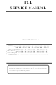 Tcl 32S6S Service Manual