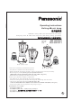 Panasonic MX-SM1031 Operating Instructions Manual