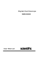Scientific SMO2000X User Manual