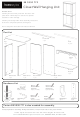 Homestyles Closet Wall Hanging Unit 88 5530 772 Assembly Instructions Manual