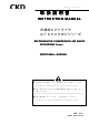 CKD GT9000WV Series Instruction Manual