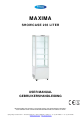 Maxima SHOWCASE 235 LITER User Manual