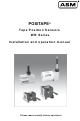 ASM POSITAPE WB Series Installation And Operation Manual