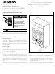 Siemens 411625A00 Installation Instructions