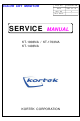 Kortek KT-1703NA Service Manual