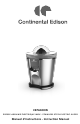CONTINENTAL EDISON J8888AK Instruction Manual